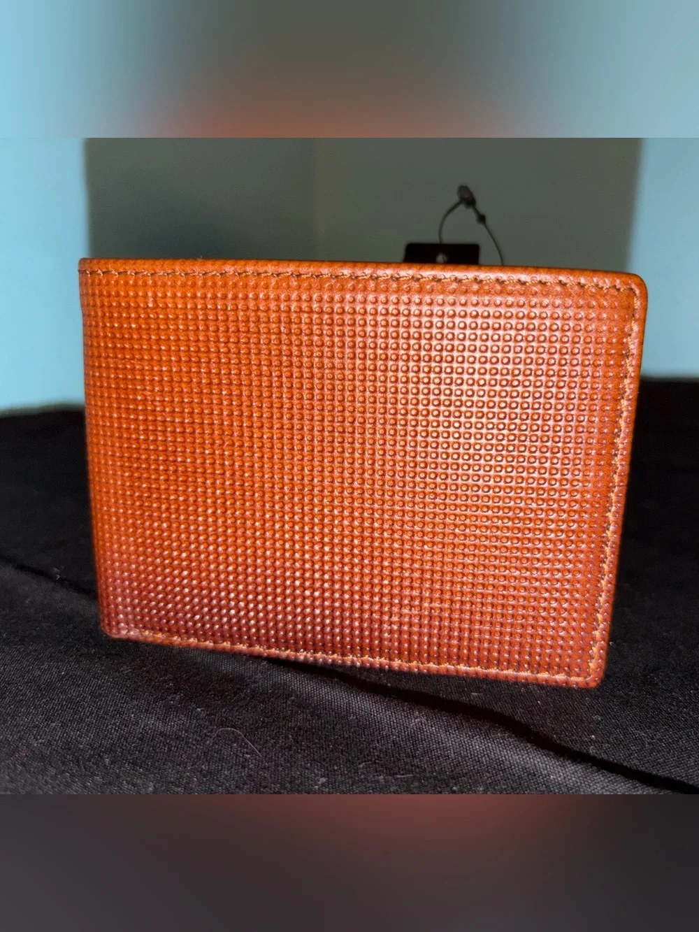 Patricia Nash Textured Leather Bi-Fold Wallet - Brown/Burnt Orange